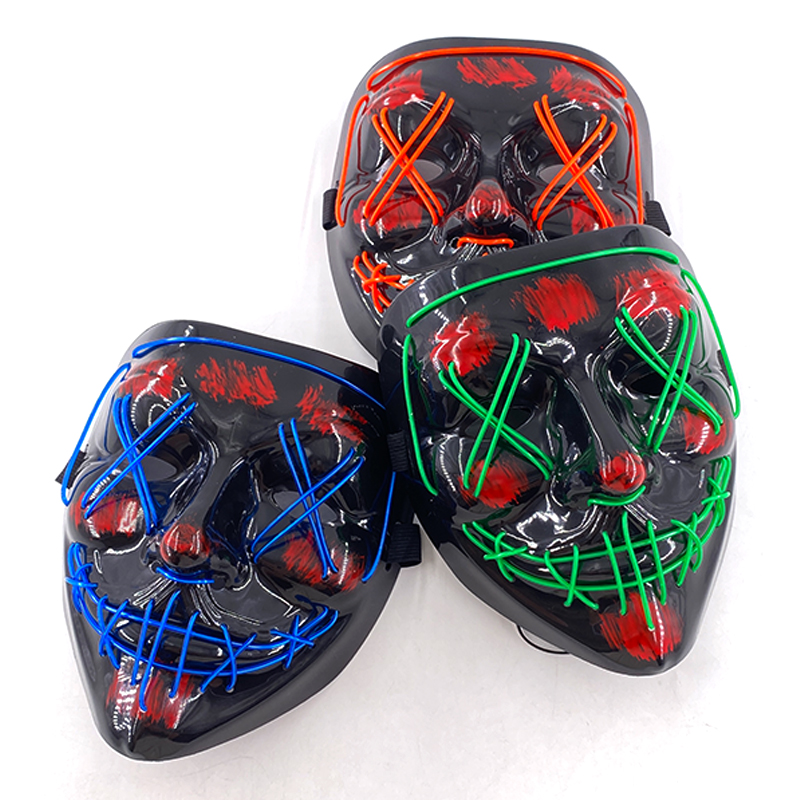 Led Purge Mask Halloween - Оптовая продажа: 10 шт. беспроводных светящихся