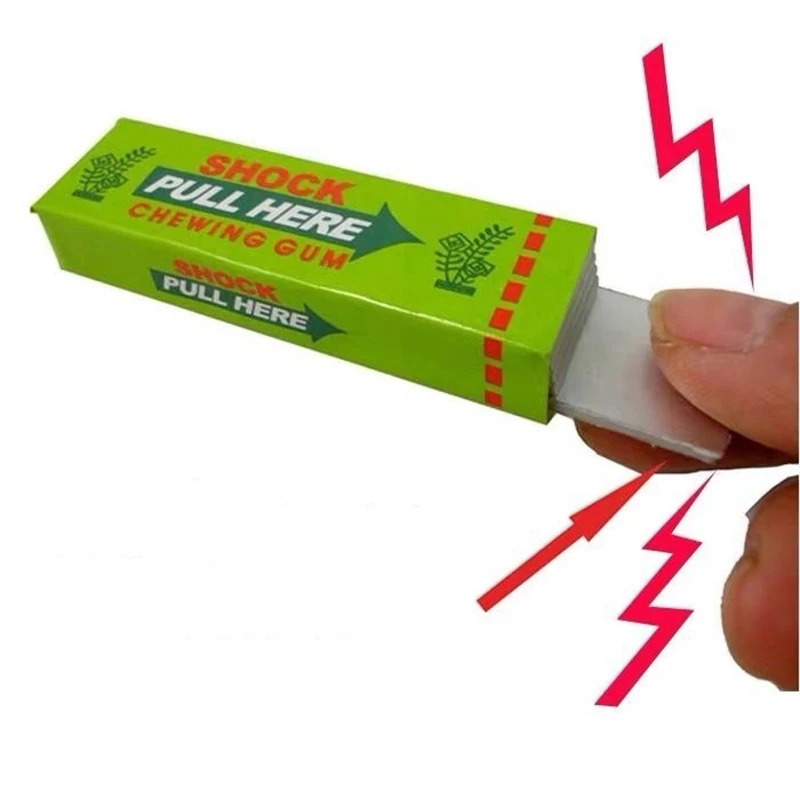 Shock Pen Prank Toy - Жевательная резинка-шутка с электрическим разрядом, игрушка-розыгрыш,