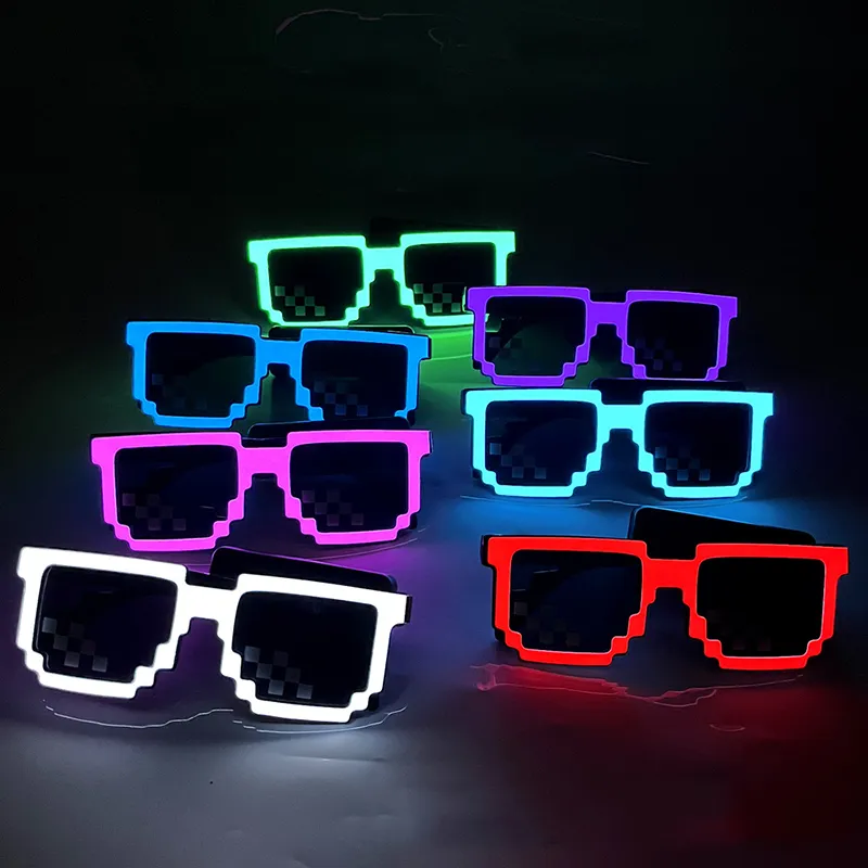 Glow In The Dark Party Glasses - Беспроводные очки со светодиодной подсветкой, солнцезащитные