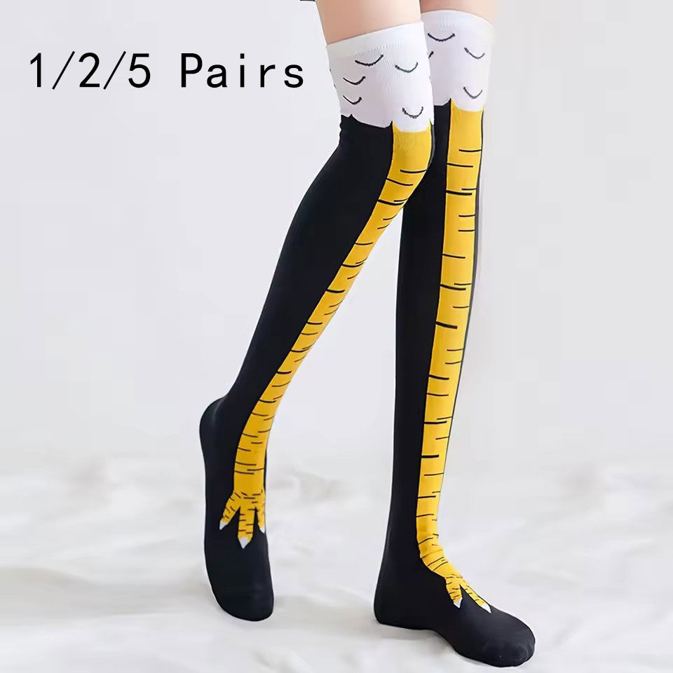 Funny Chicken Leg Socks - 1/2/5/10 пар женских гольфов, модные забавные