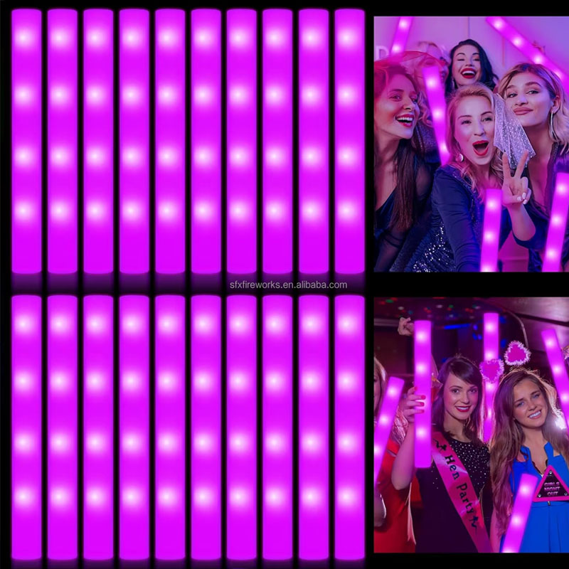 Flashing Led Foam Sticks Party - 20 шт пены светящихся палочек красочные