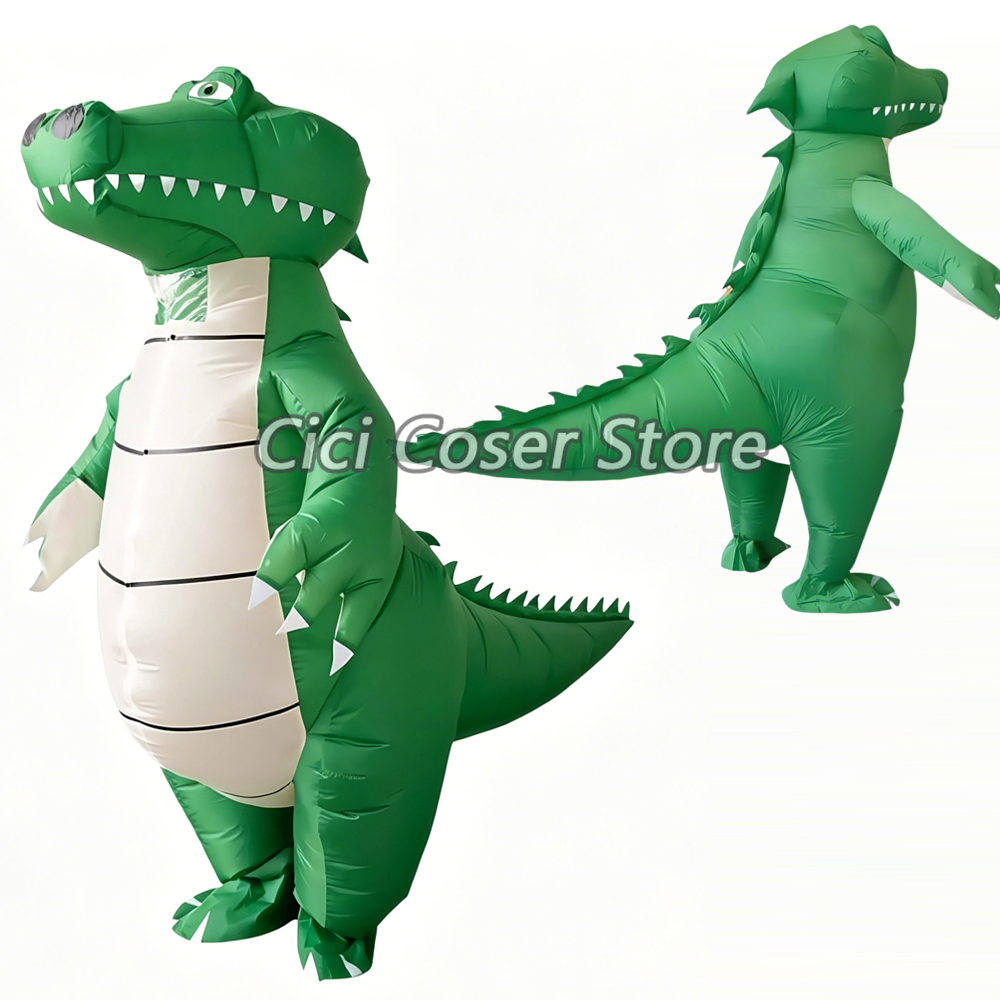 Inflatable Dinosaur Costume Adult - Надувной костюм крокодила-динозавра для косплея на