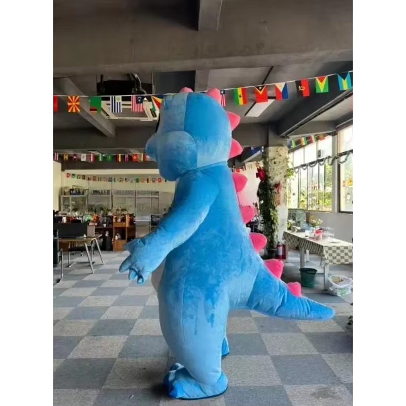 Inflatable Dinosaur Costume Adult - Надувной костюм синего дракона для взрослых,