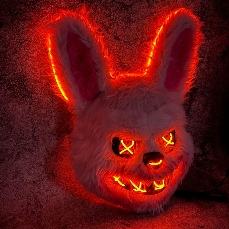 Led Purge Mask Halloween - Маска кролика, маскарадная светодиодная маска кролика