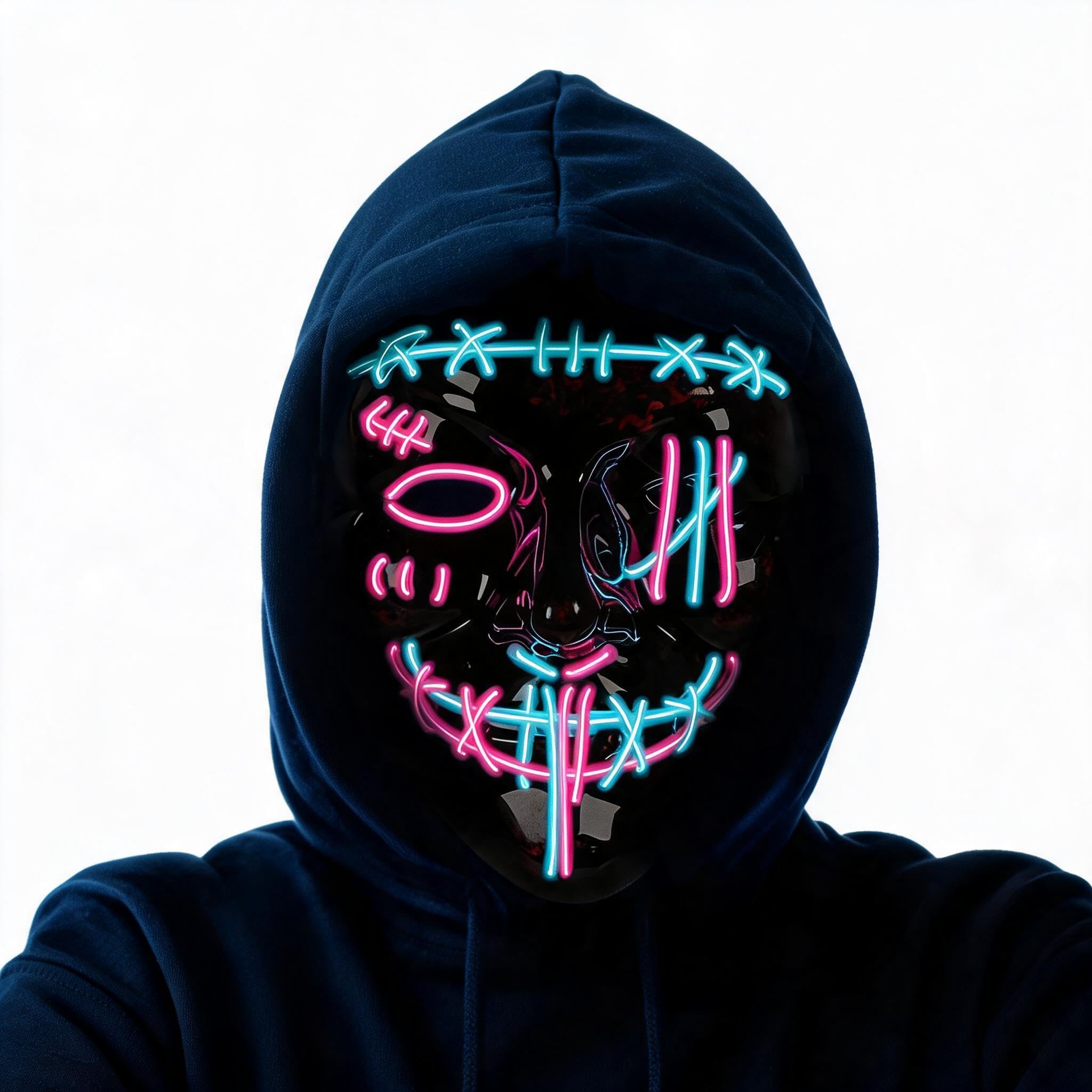Набор из 3 штук: страшная маск – обзор и цена Led Purge Mask Halloween