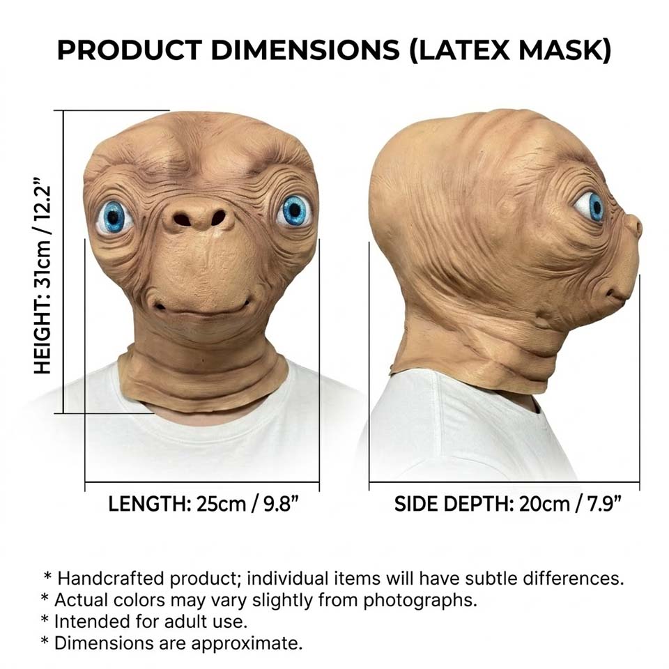 Реалистичная латексная маска и – обзор и цена Latex Alien Mask Realistic
