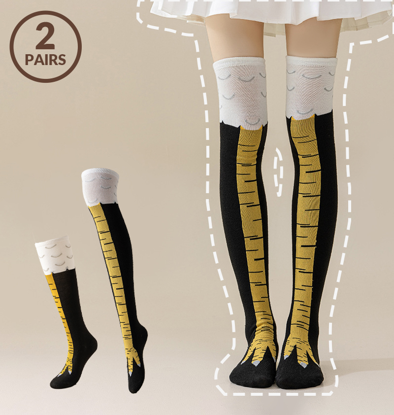1/2 пары мужские забавные 3D к – обзор и цена Funny Chicken Leg Socks