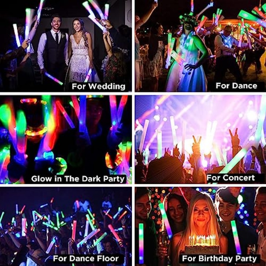Набор светящихся палочек из пе – обзор и цена Flashing Led Foam Sticks Party