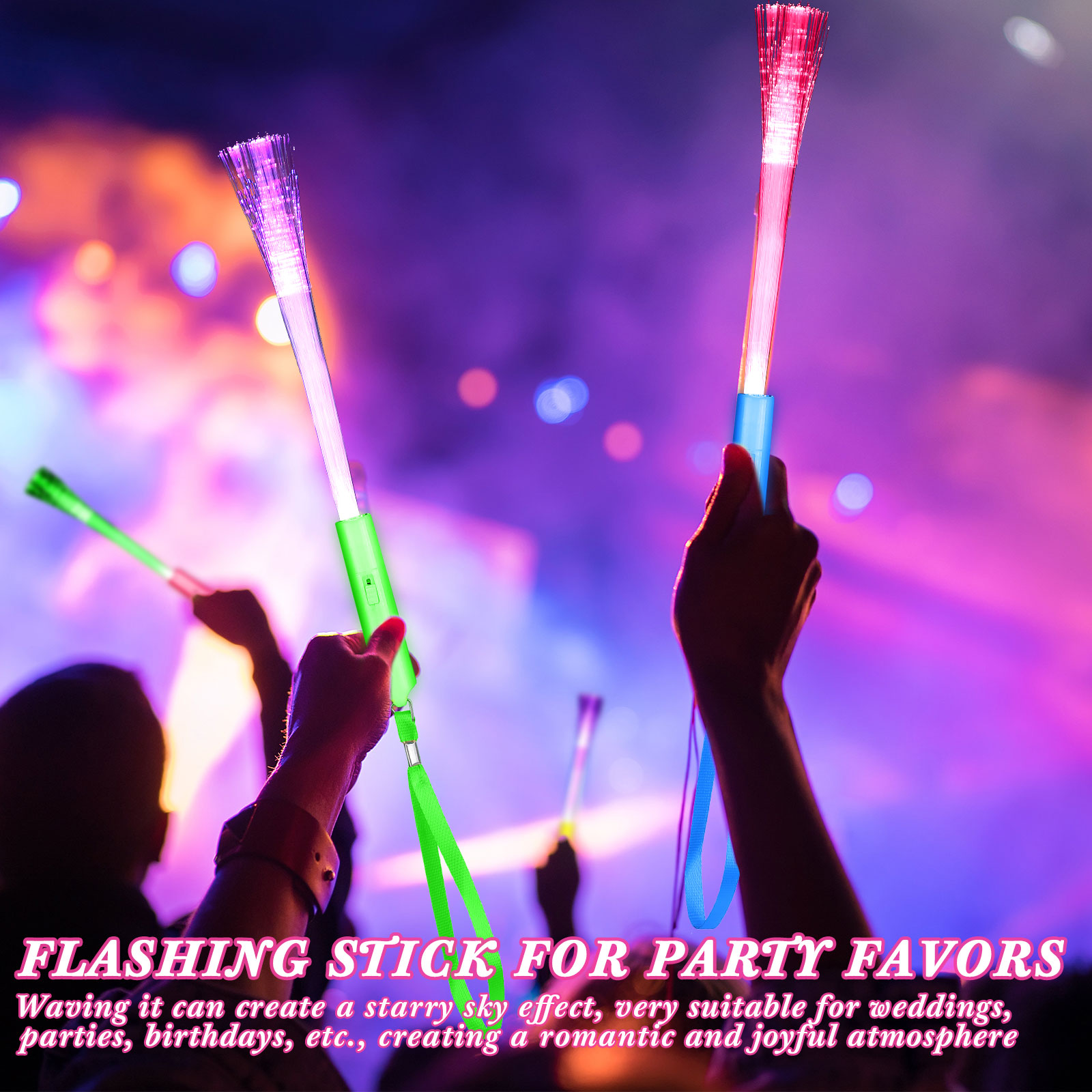 24-200 шт. оптоволоконные пало – обзор и цена Glow In The Dark Party Glasses