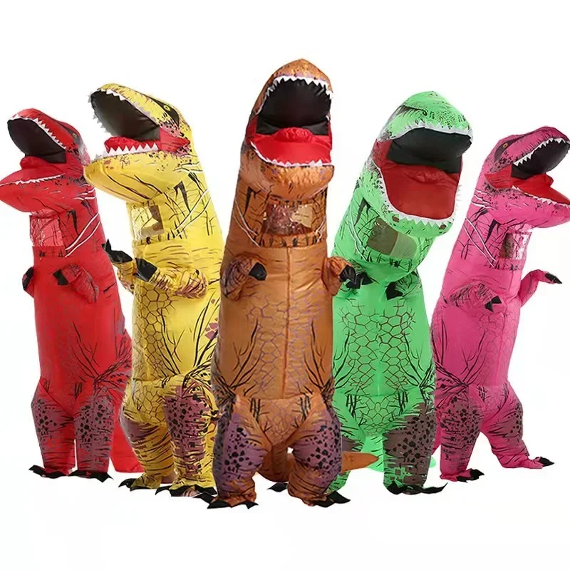Надувной костюм Тираннозавра Р – обзор и цена Inflatable Dinosaur Costume Adult