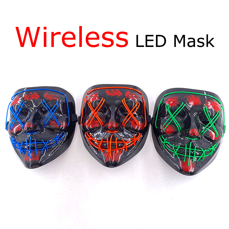 Беспроводная неоновая светодио – обзор и цена Led Purge Mask Halloween