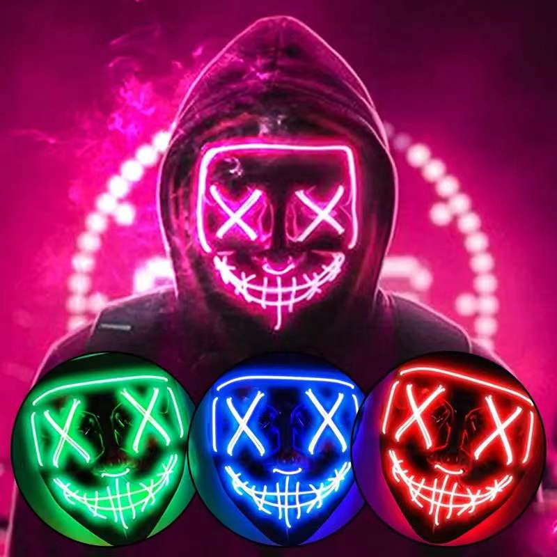 Маски на Хэллоуин для мужчин и – обзор и цена Led Purge Mask Halloween