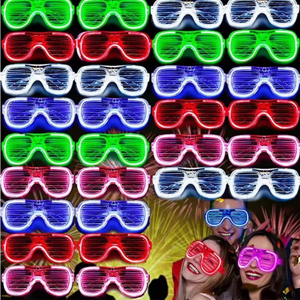 5-50 шт. светящиеся LED-очки о – обзор и цена Glow In The Dark Party Glasses