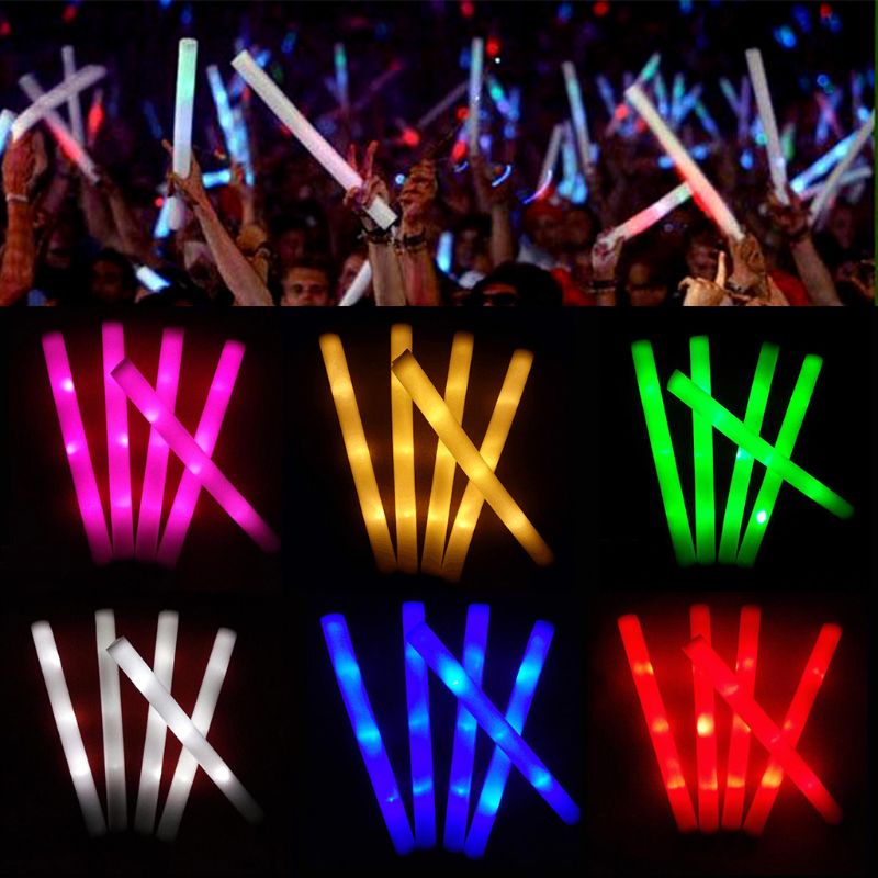 30/50 шт. Светодиодная панель  – обзор и цена Flashing Led Foam Sticks Party