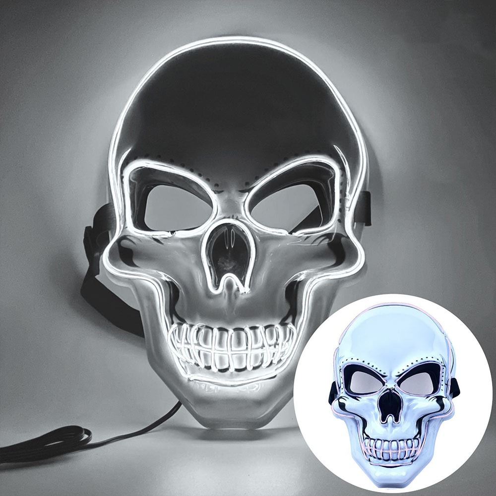 Мода Ужас Хэллоуин Череп Маска – обзор и цена Led Purge Mask Halloween