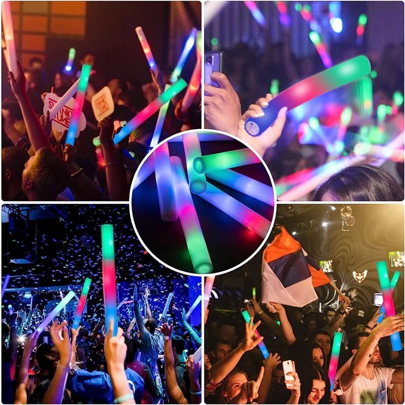 【Выгодное предложение】Светящие – обзор и цена Flashing Led Foam Sticks Party