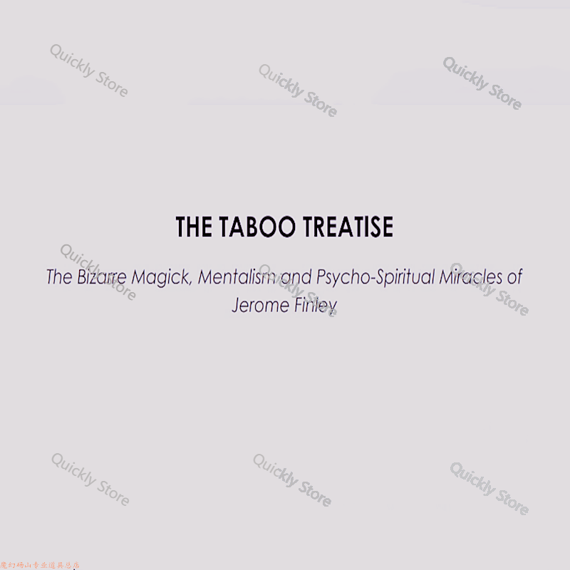 Taboo Treatise 2025 года от Je – обзор и цена Magic Tricks