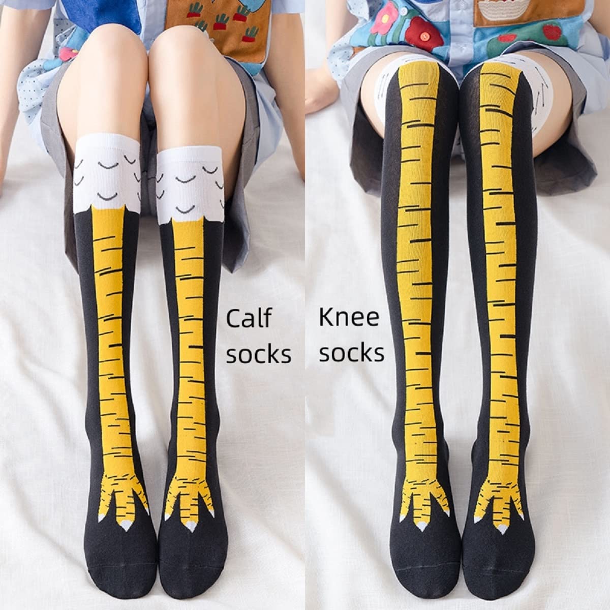 1/2 пары женских гольфов, модн – обзор и цена Funny Chicken Leg Socks