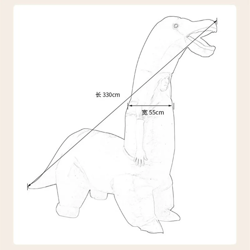 2024 Новый надувной костюм дин – обзор и цена Inflatable Dinosaur Costume Adult
