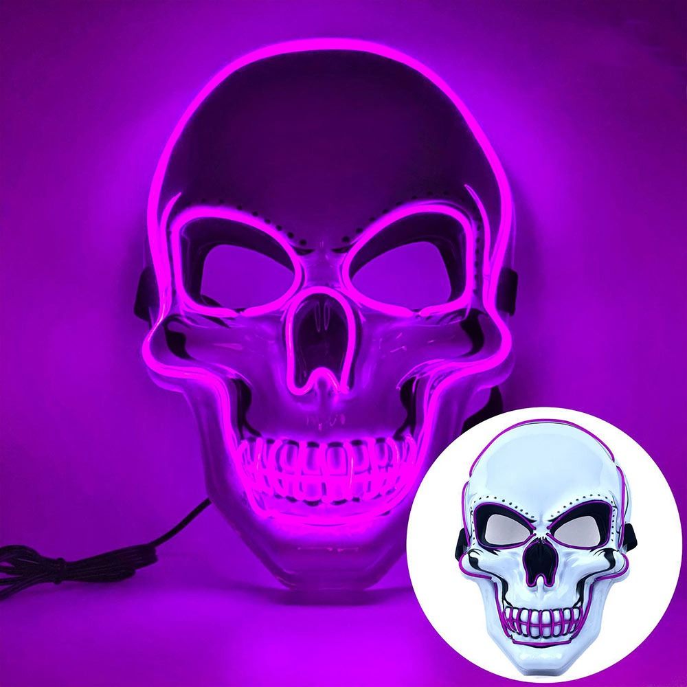 Модная маска-череп для Хэллоуи – обзор и цена Led Purge Mask Halloween
