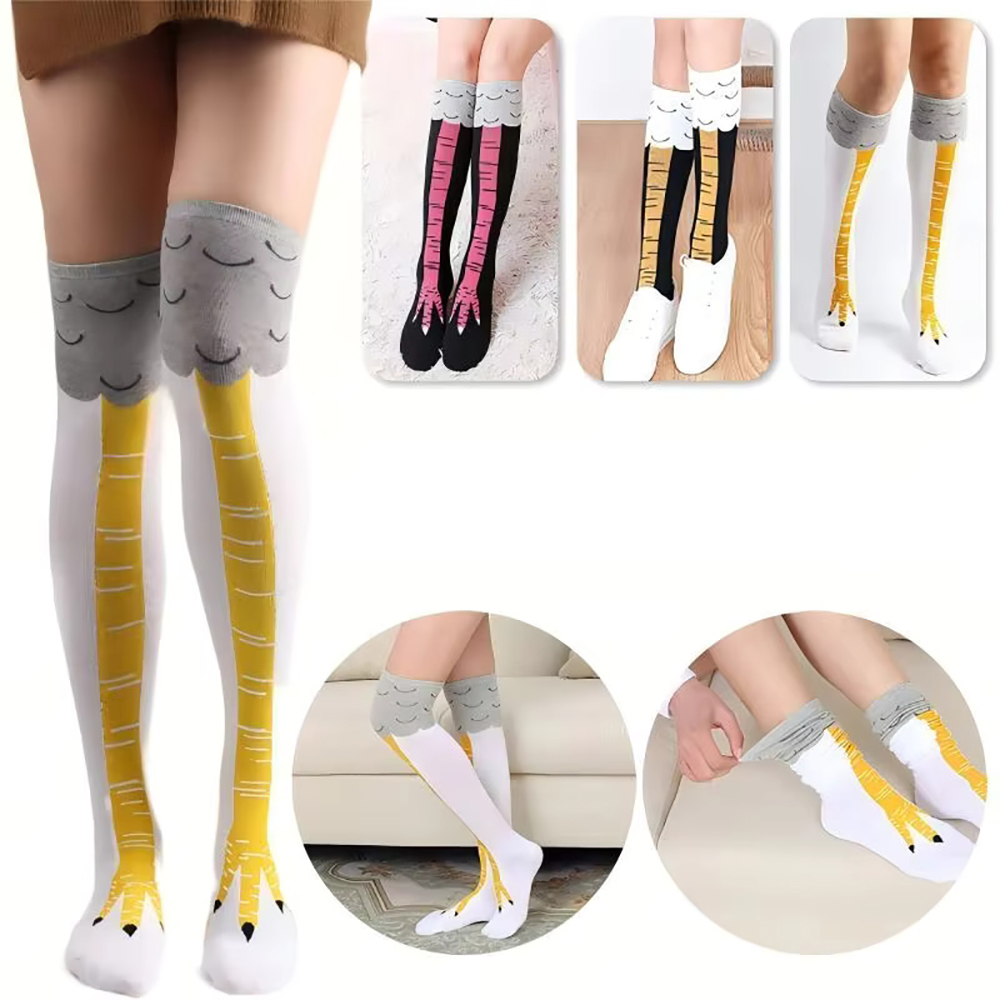 Забавные женские гольфы с 3D-р – обзор и цена Funny Chicken Leg Socks