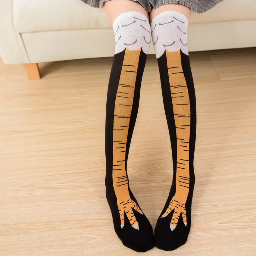 1/2/5 пар женских гольфов до к – обзор и цена Funny Chicken Leg Socks