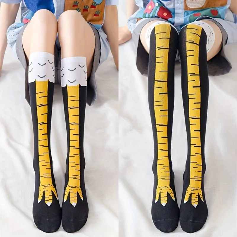 1/2 пары женских длинных носко – обзор и цена Funny Chicken Leg Socks