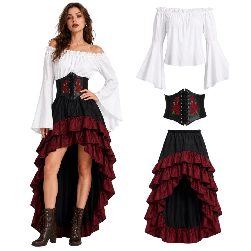 Хэллоуинское средневековое рет – обзор и цена Medieval Renaissance Dress Women