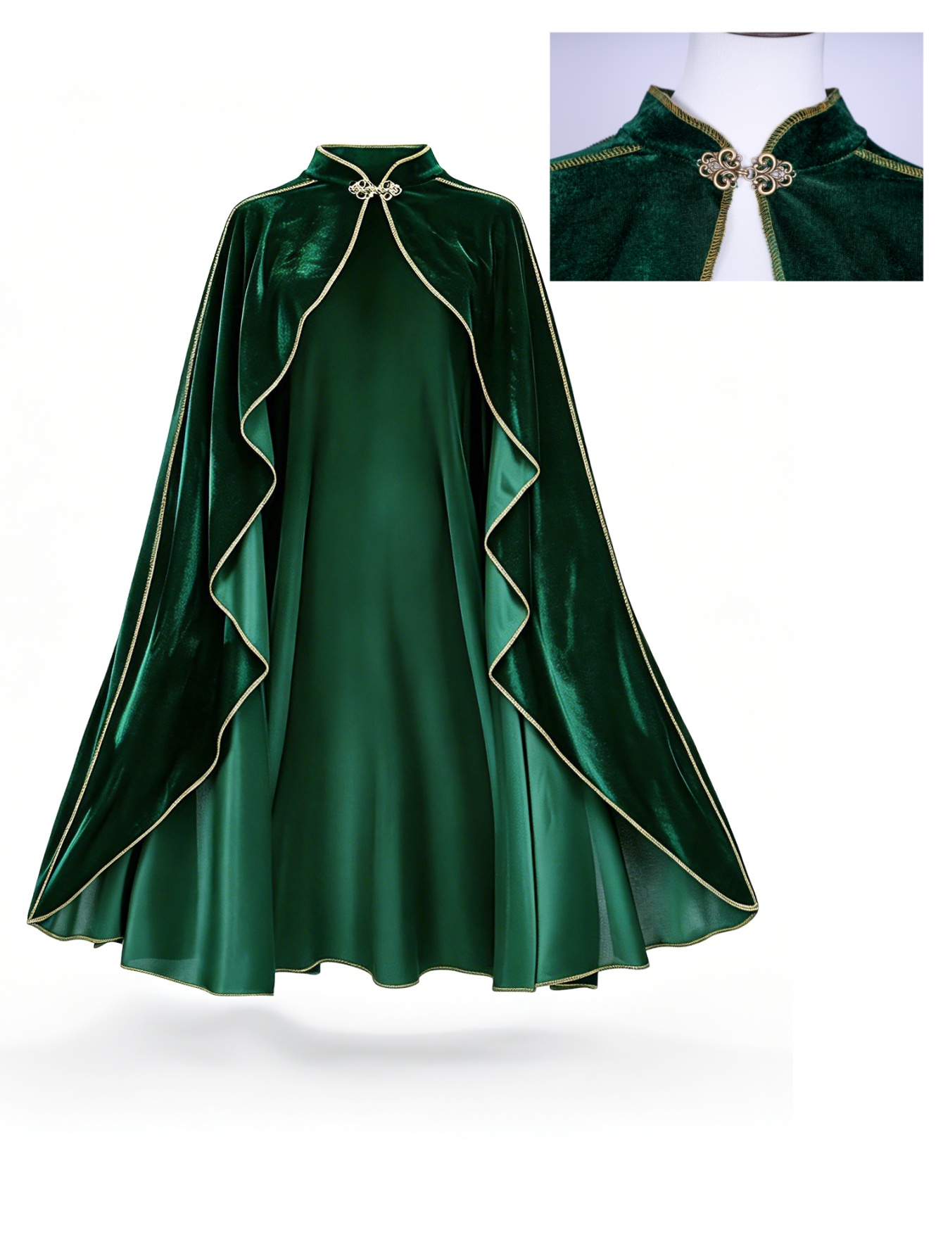 Женский винтажный плащ из зеле – обзор и цена Medieval Renaissance Dress Women