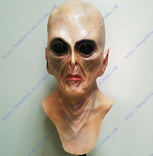 Роскошная маска инопланетянина – обзор и цена Latex Alien Mask Realistic