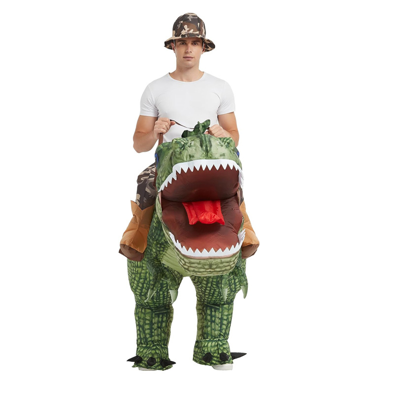Новинка! Хит продаж! Надувной  – обзор и цена Inflatable Dinosaur Costume Adult