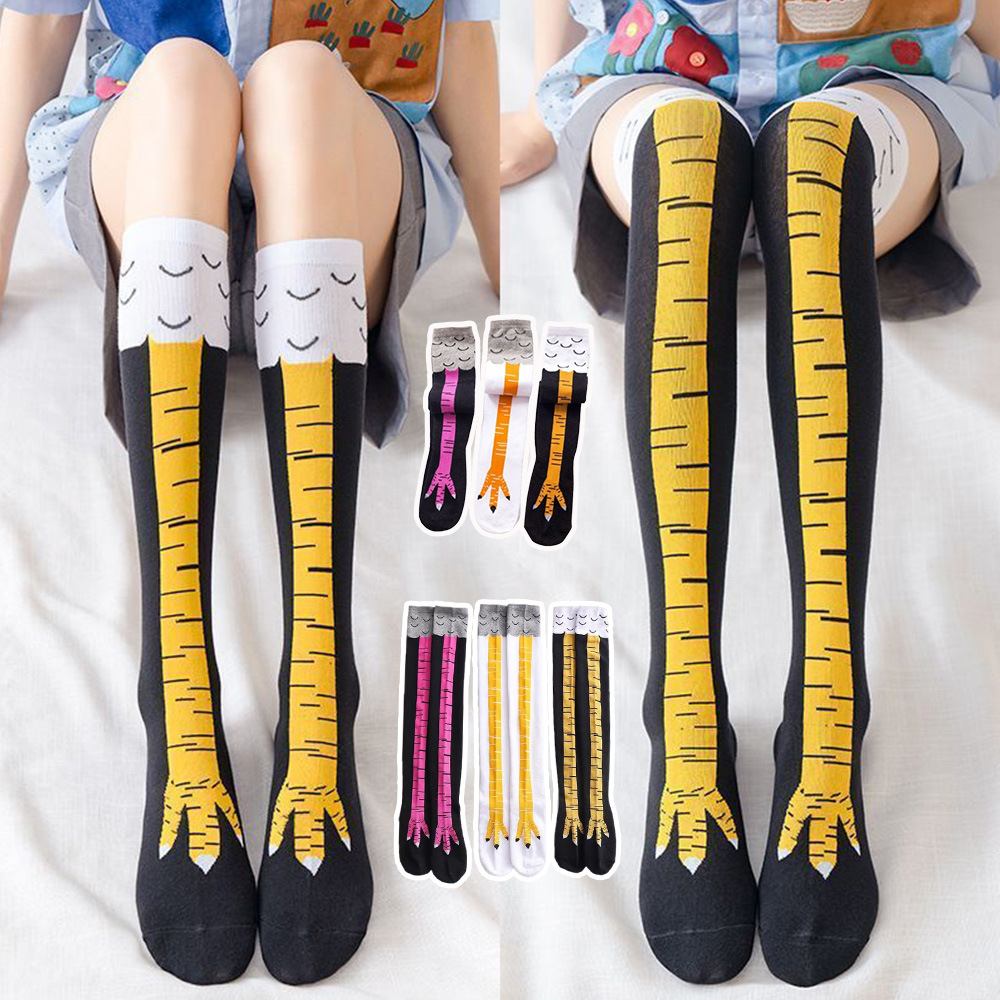 1-4 пары женских носков до кол – обзор и цена Funny Chicken Leg Socks